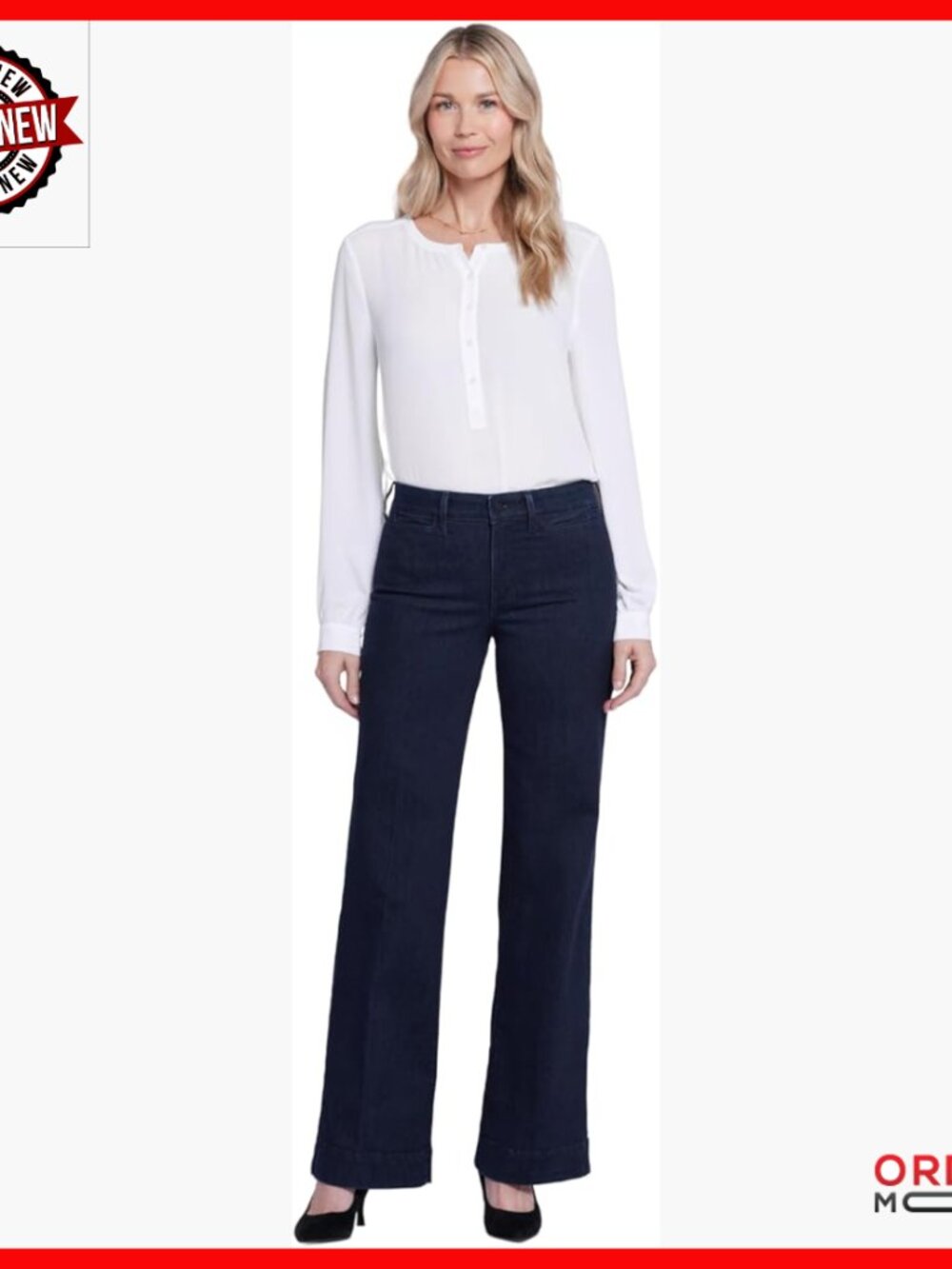 Wide Leg Trouser Jeans With Lift Tuck Technology Size Down